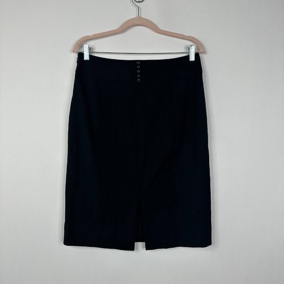 2/$30 White House Black Market Seamed Pencil Skirt w Back Slit 10 #A0749 - Picture 4 of 8